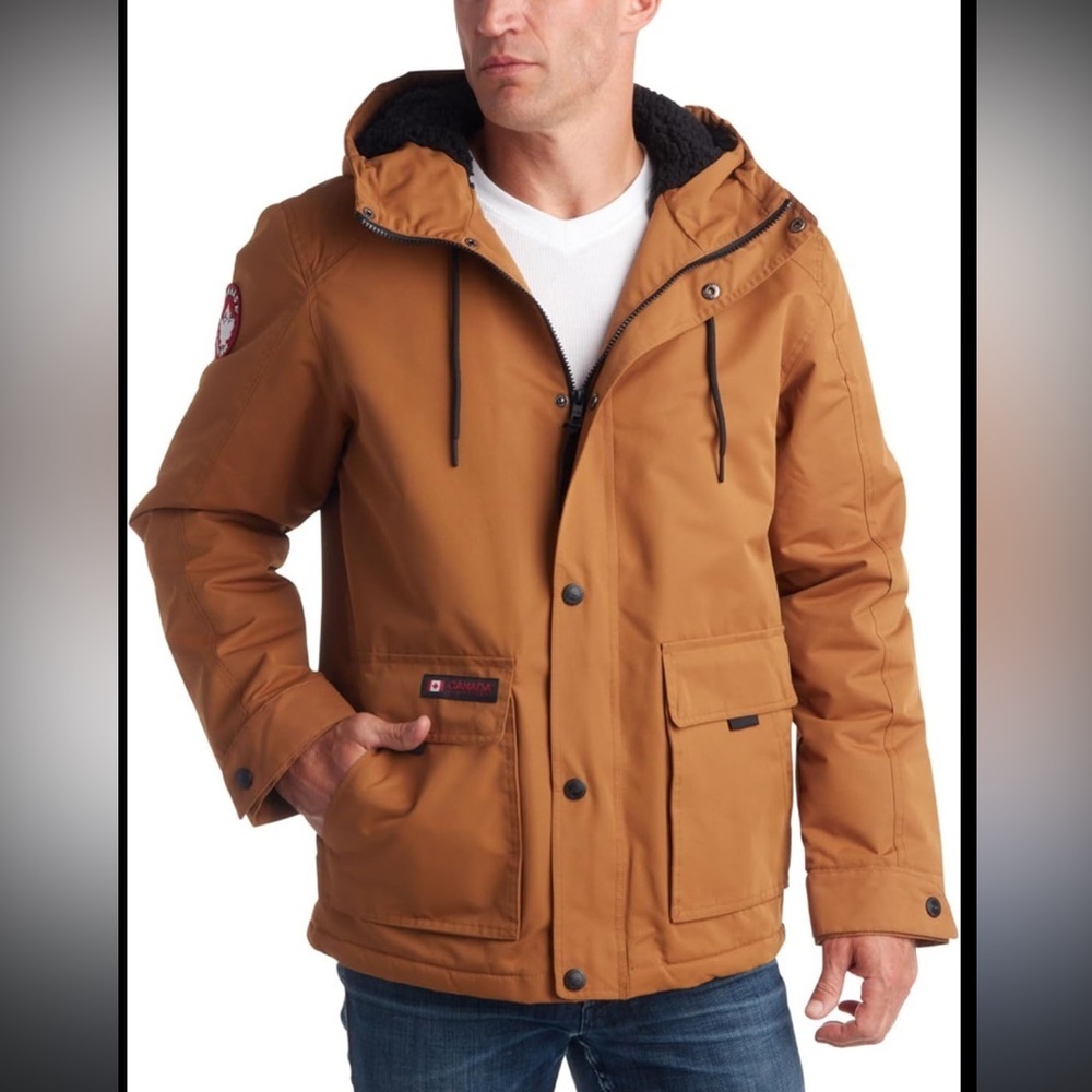 Canada Weather Men's Oak Heavyweight Ski/Snowboard Fleece Line Winter Jacket (M)